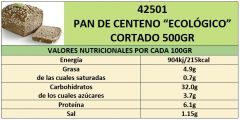 PAN ESPELTA-CENTENO Y COPOS AVENA 500GRCORTADO