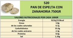 PAN ESPELTA CON ZANAHORIA 500GR